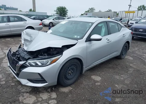 2022 Nissan Sentra S из США, поврежденный, VIN 3N1AB8BV2NY225915